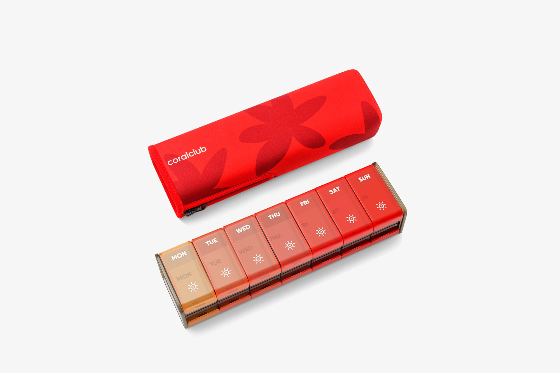 GoBox эки жактуу корпусу менен, кызыл